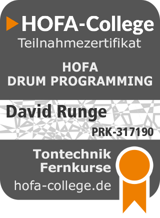 Zertifikat Drum Programming