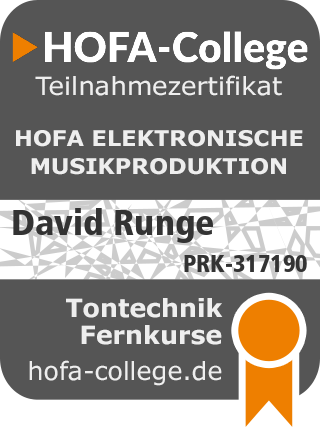 Zertifikat Musikproduktion
