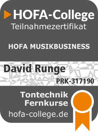 Zertifikat Musikbuisnesss